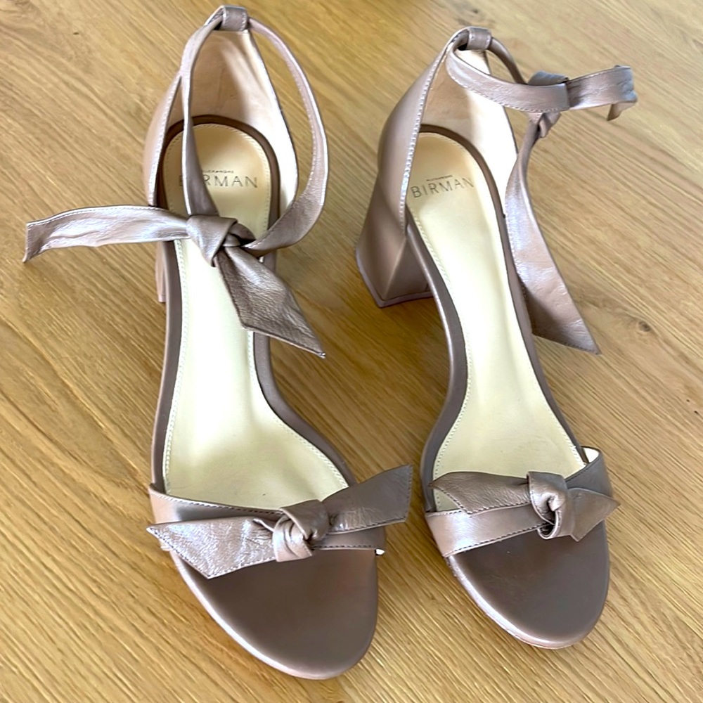 Alexandre Birman Clarita Block Leather Sandals